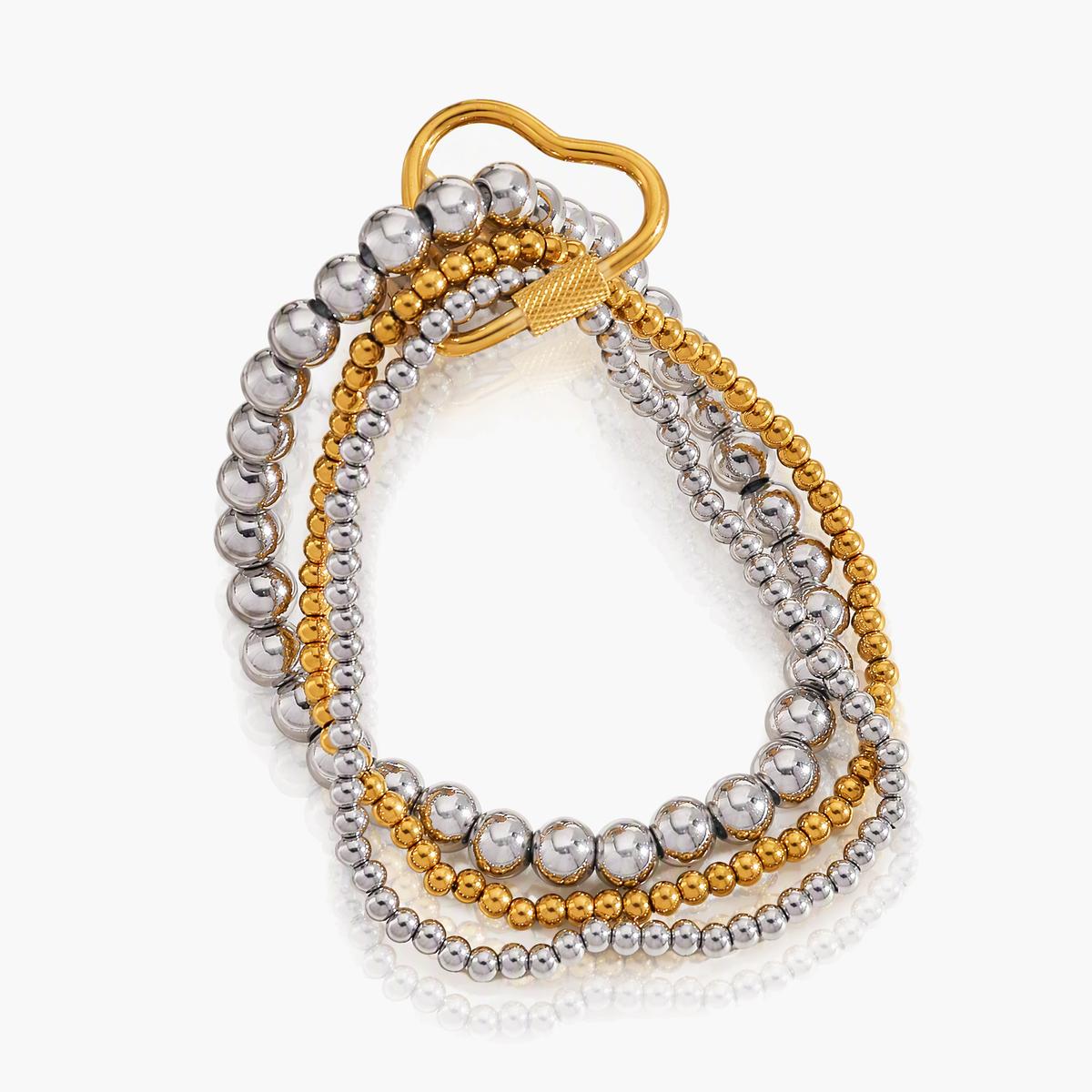Trendy Multi-Strand Beaded Bracelet