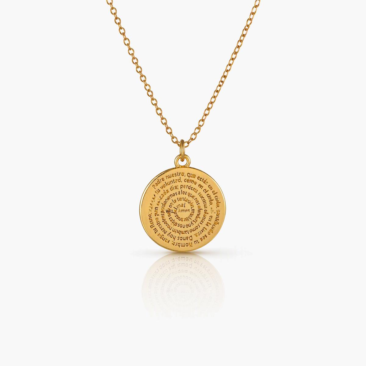 Dainty Round Disc Pendant Necklace