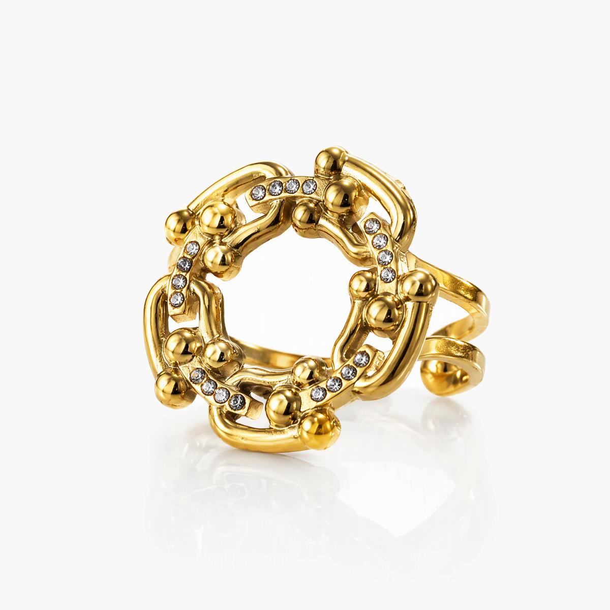 Trendy Starfish Open Ring