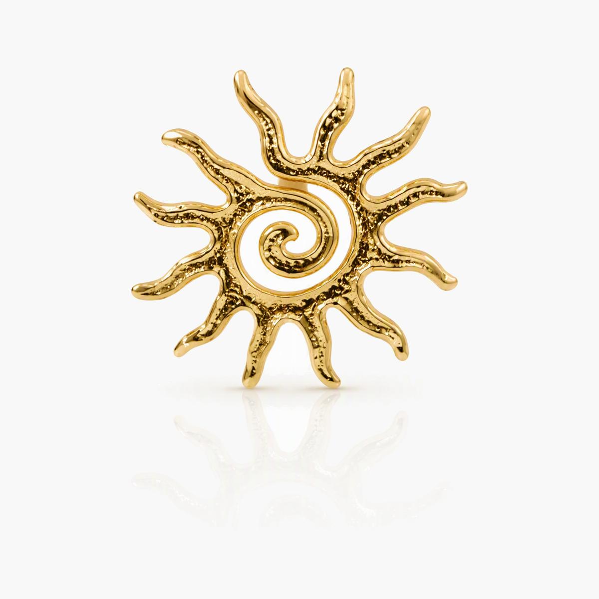 Sun Starfish Leaf Stud Earrings