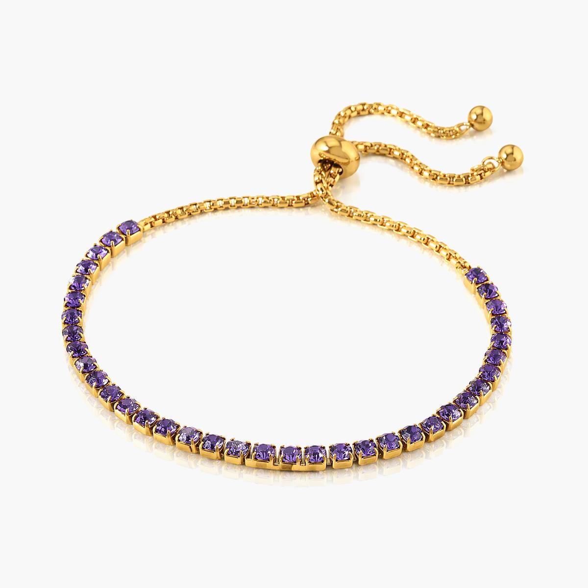 Dainty Paved Stone Tennis Bracelet