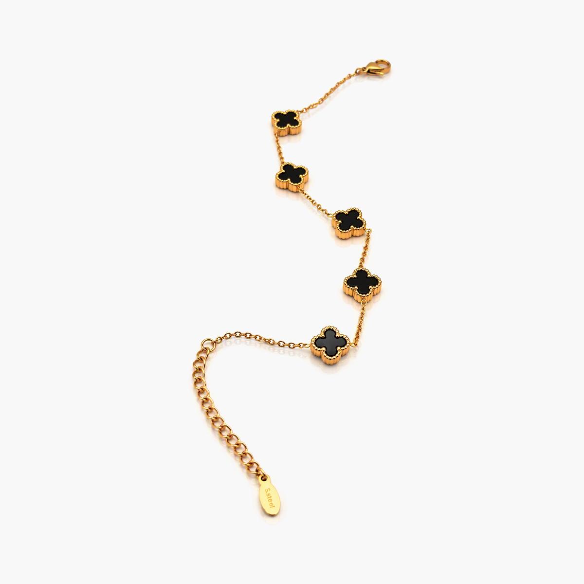 Dainty Four-Leaf Clover Bracelet