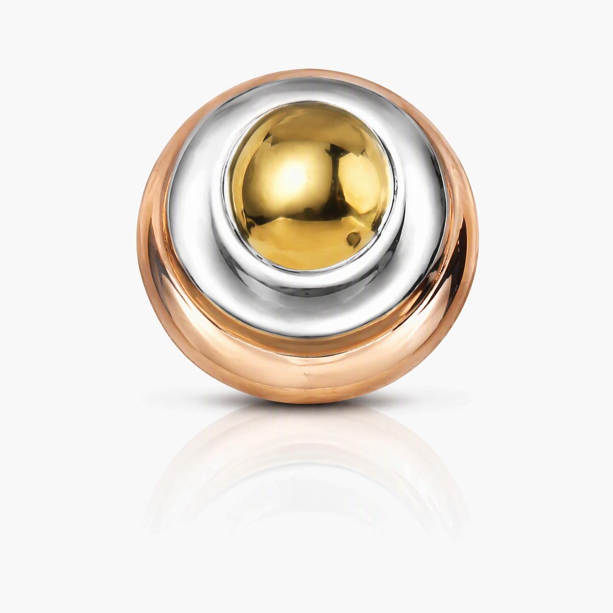 Trendy Spiral Oval Stud Earrings