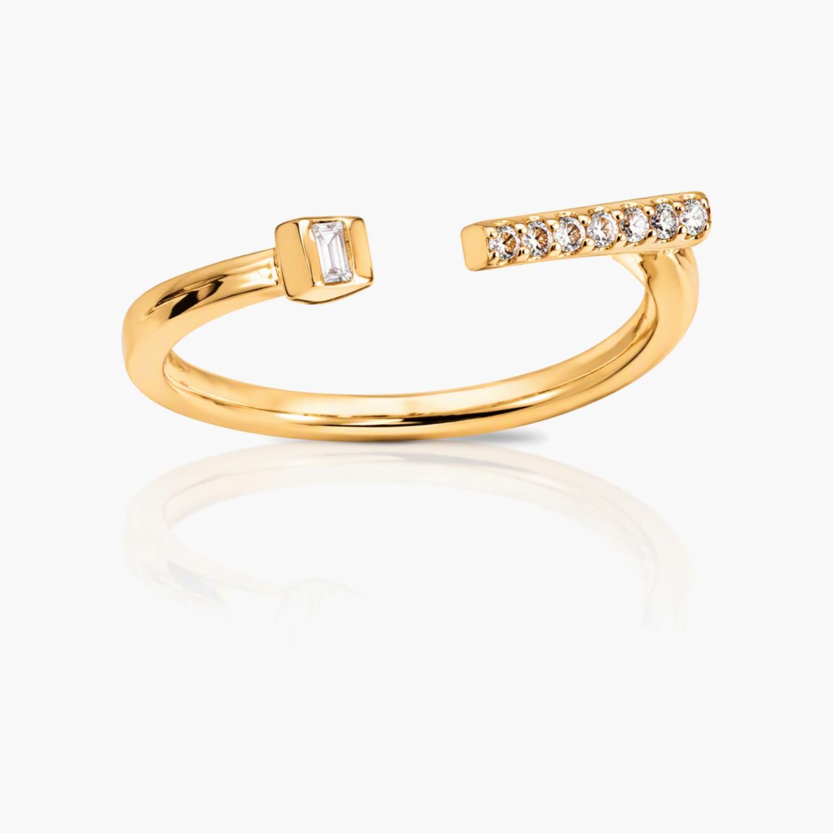 Dainty Open Bar Ring