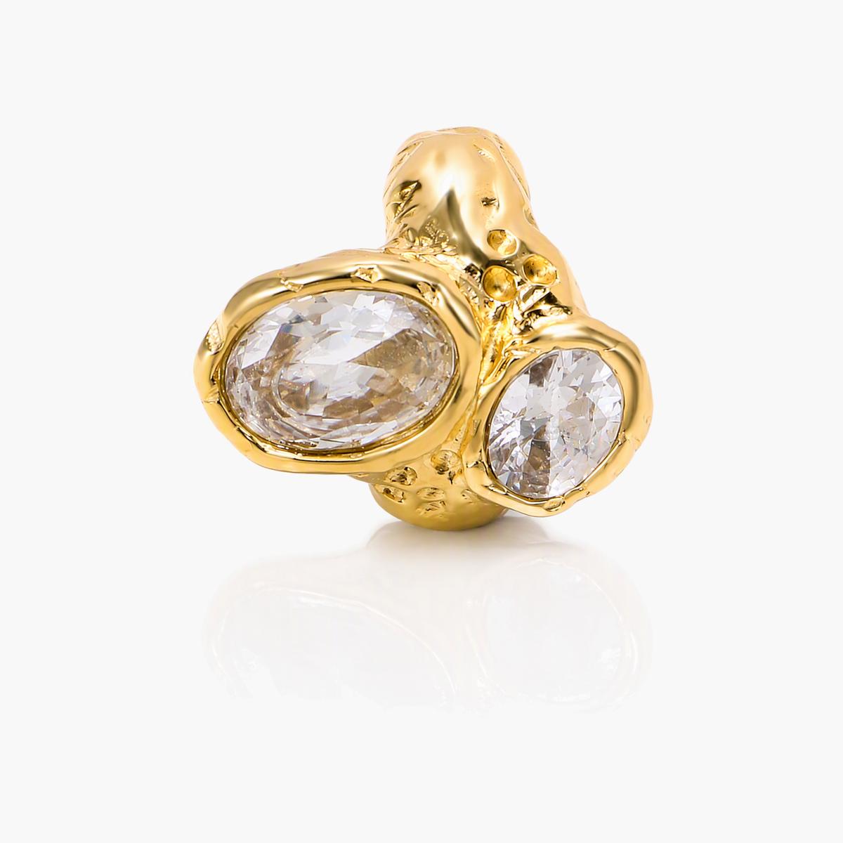 Chunky Double Stone Ring