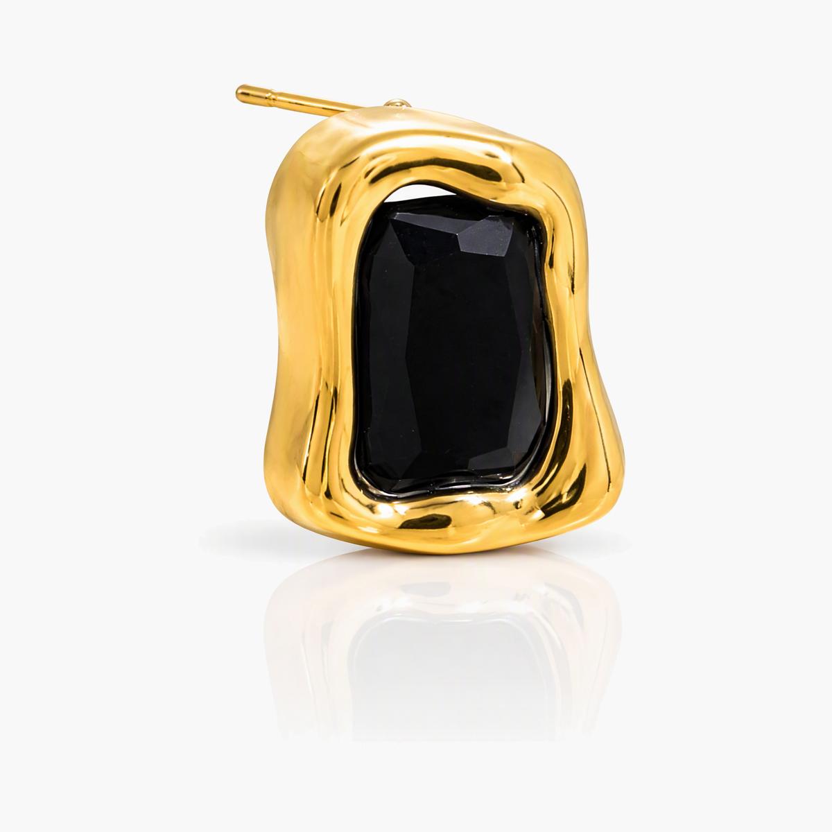 Irregular Rectangle Stud Earrings