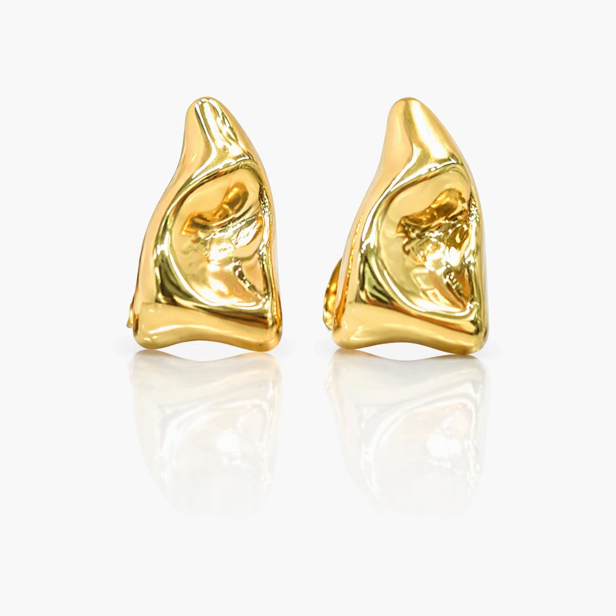 Trendy Abstract Organic Stud Earrings