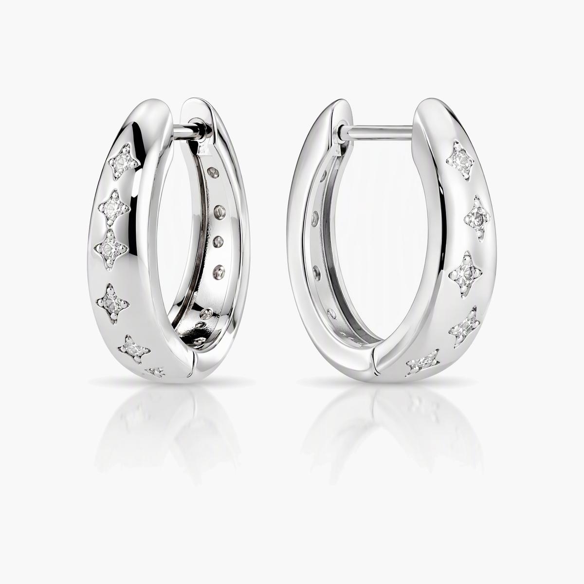 Star Hoop Earrings