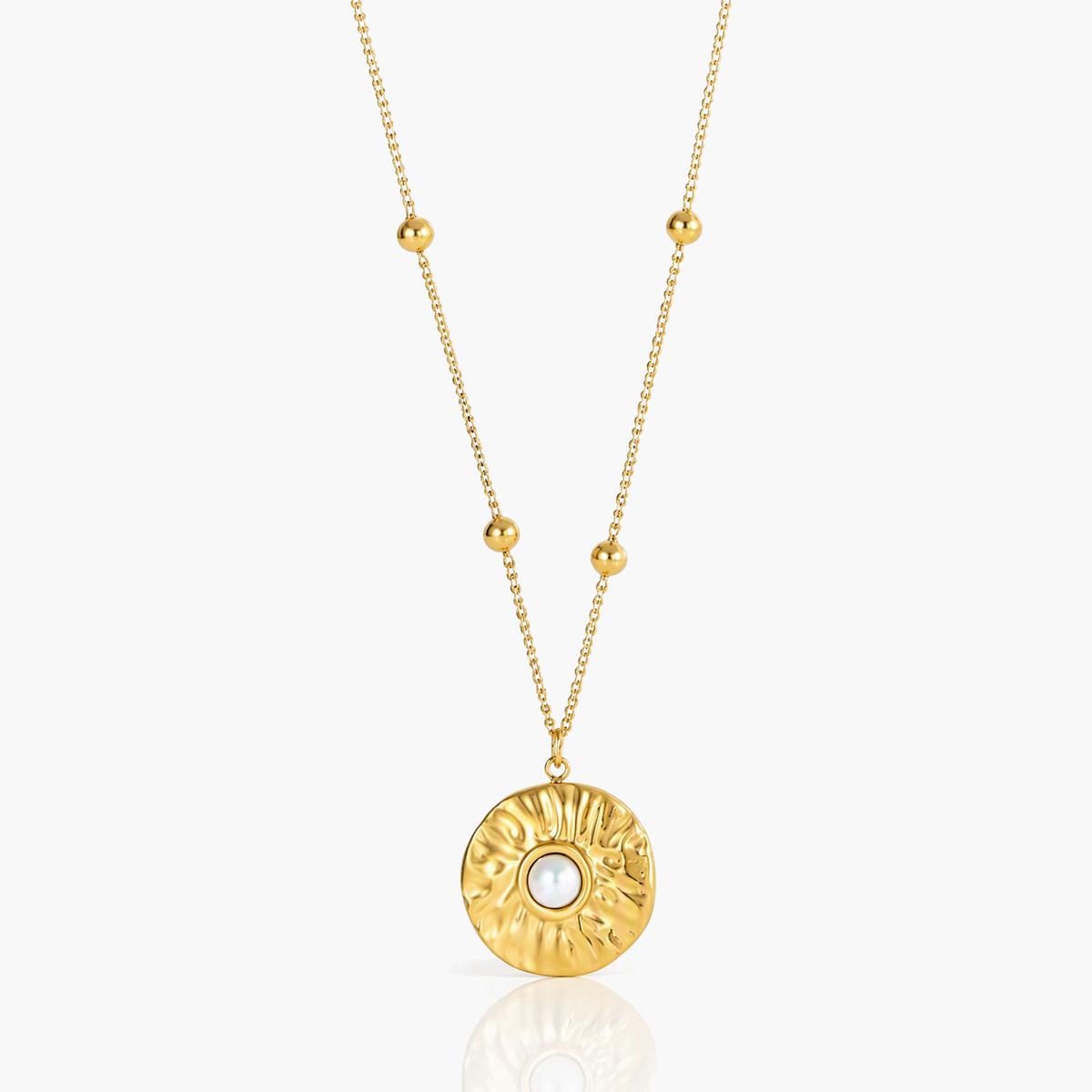 Dainty Sun Pendant Necklace
