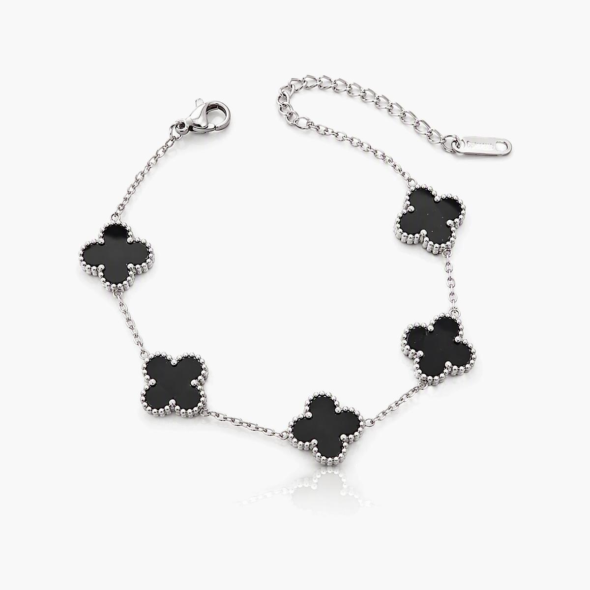 Dainty Four-Leaf Clover Bracelet