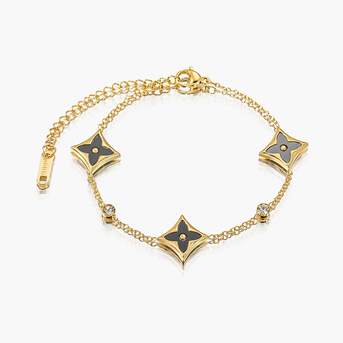 Dainty Four-Leaf Clover Bracelet