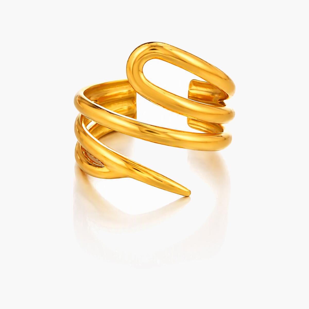 Minimalist Spiral Wrap Ring