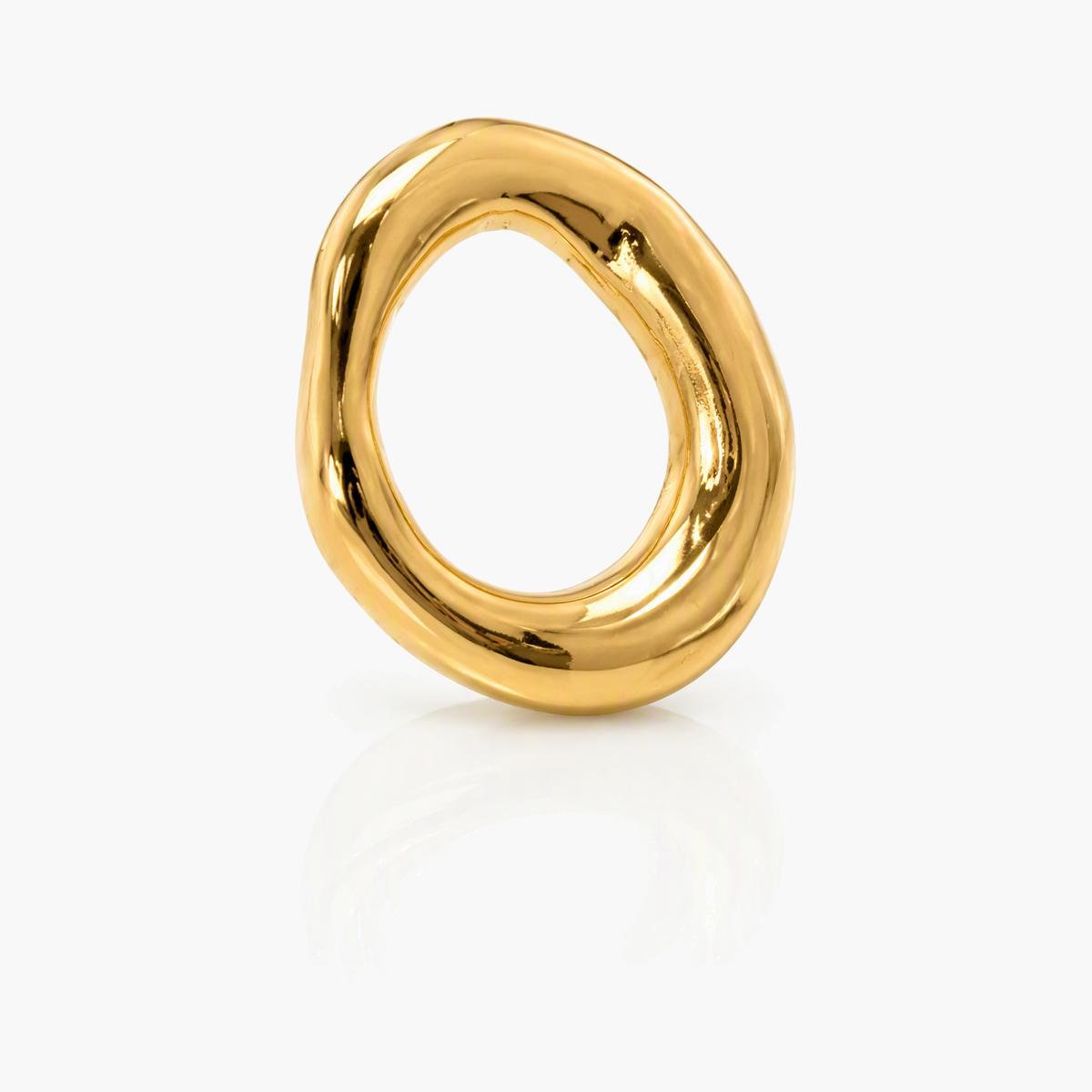 Minimalist Irregular Oval Stud Earrings