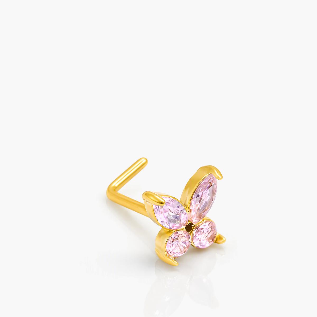 Dainty Butterfly Nose Stud