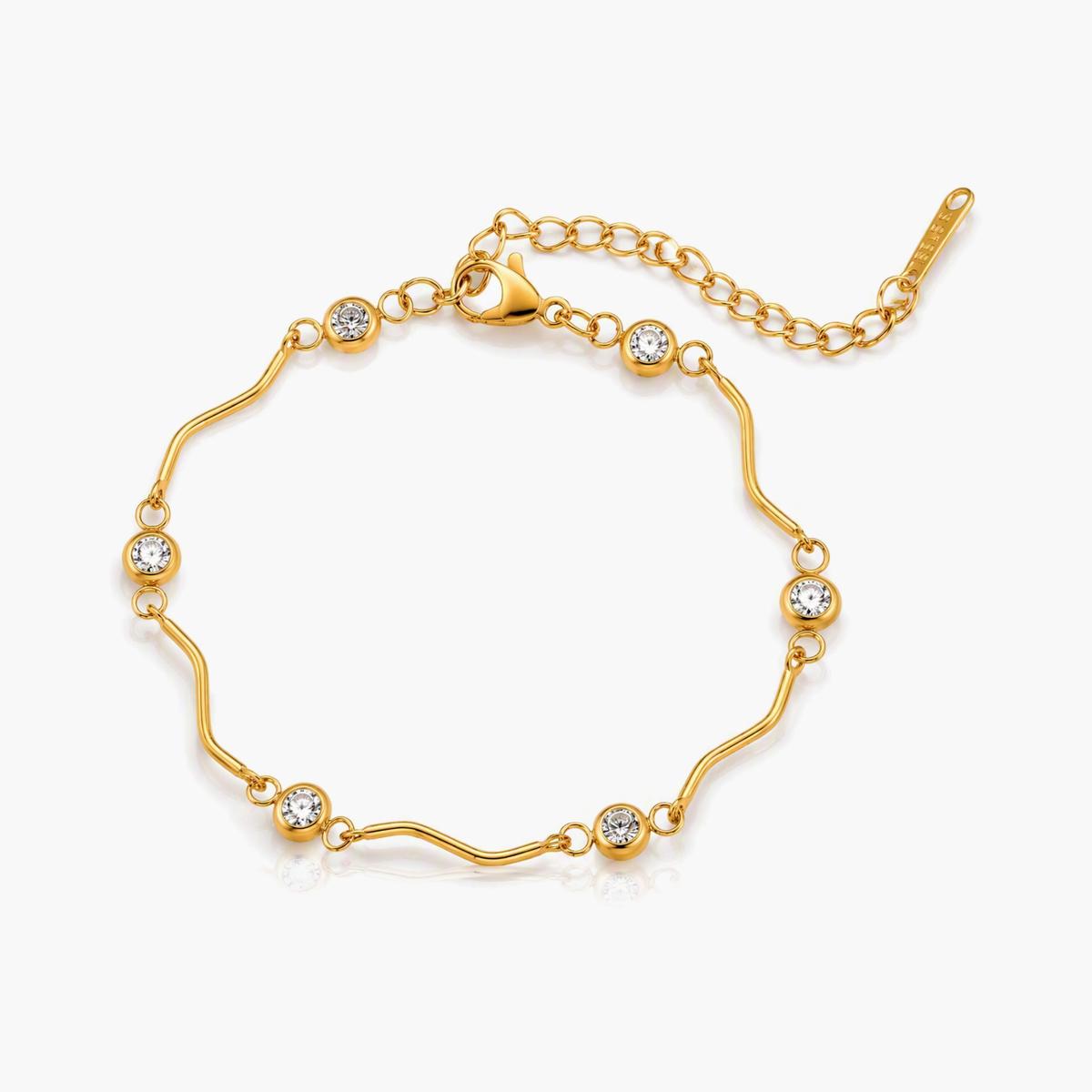 Dainty Wavy Line Bracelet