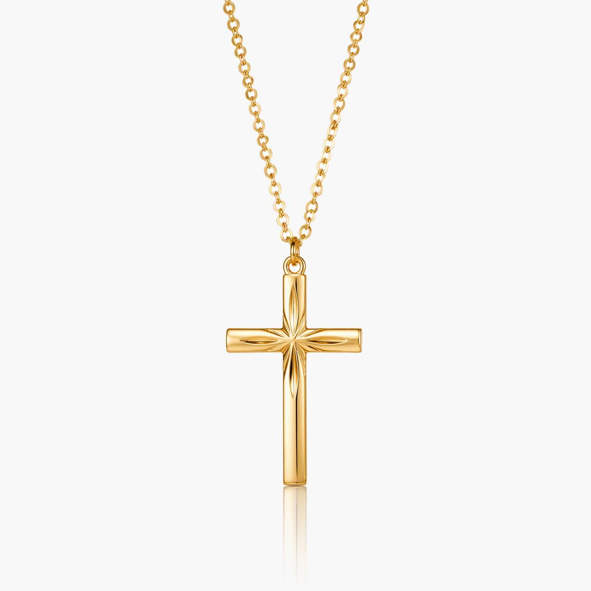 Crystal Cross Pendant Necklace
