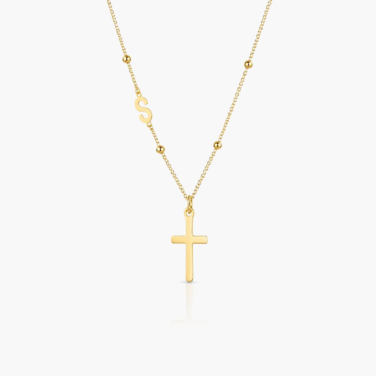 Dainty Cross Beaded Necklace