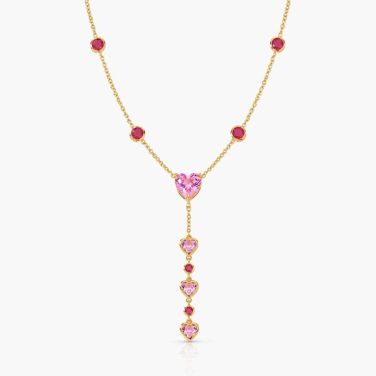Trendy Multi-Gem Y-Necklace