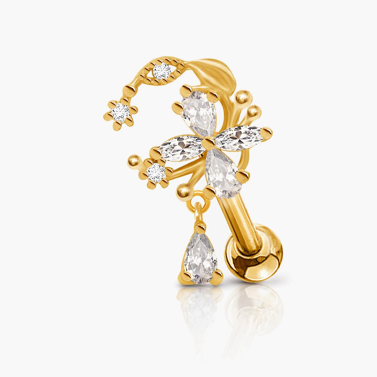 Cute Heart Charm Stud Earrings