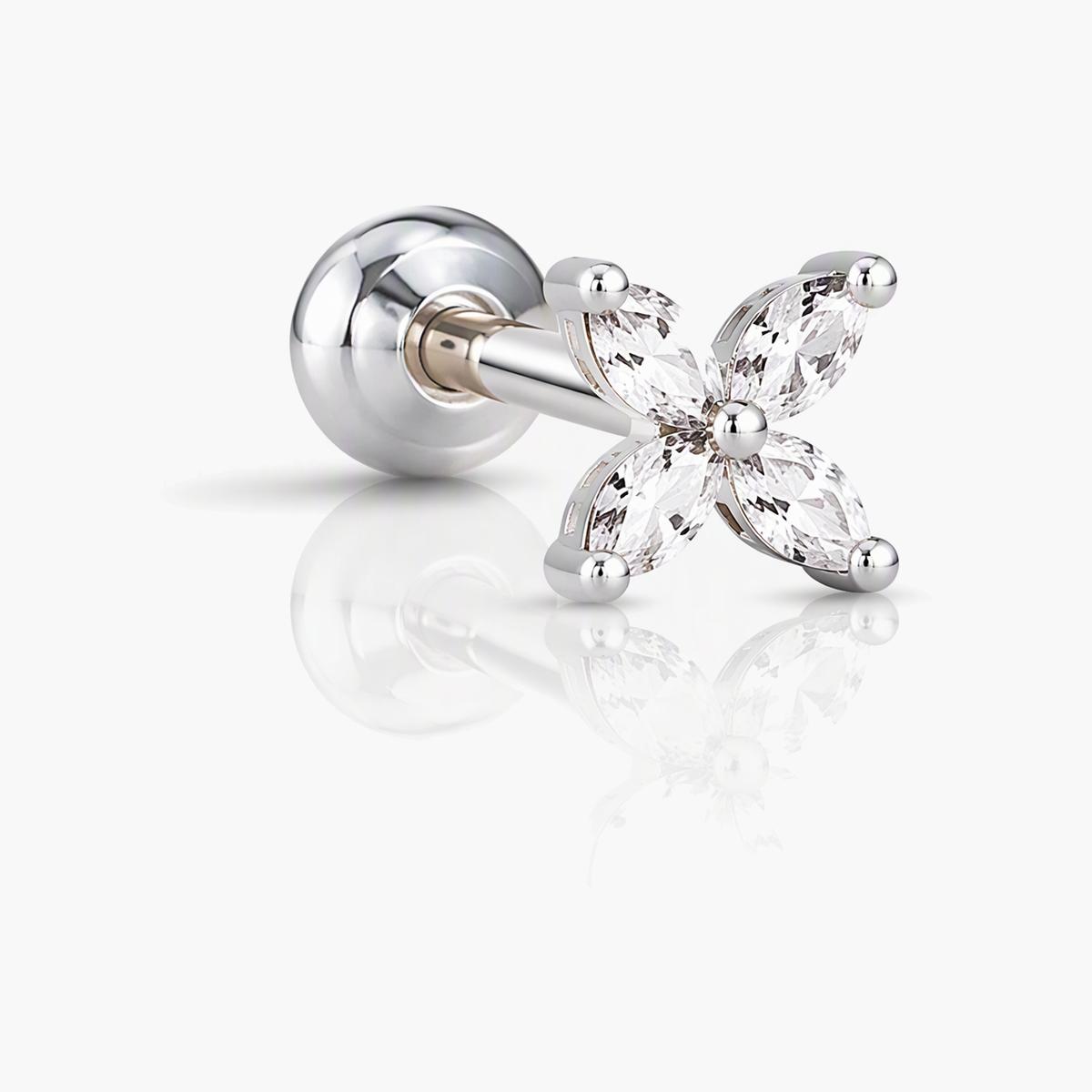 Dainty Moon Star Heart Stud Earrings