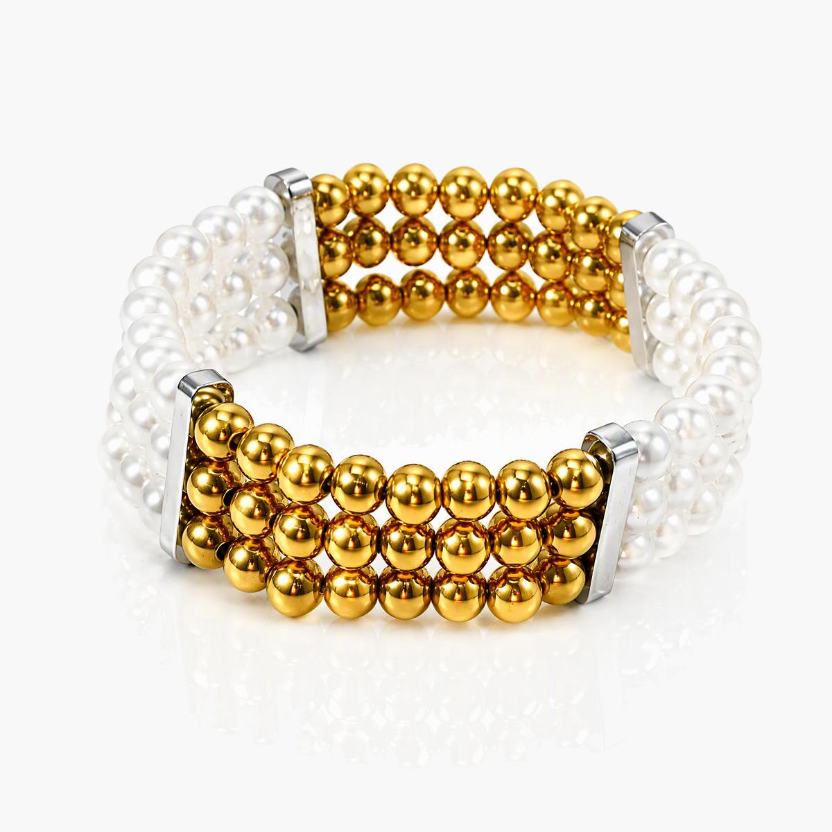 Trendy Multi-Row Beaded Bracelet