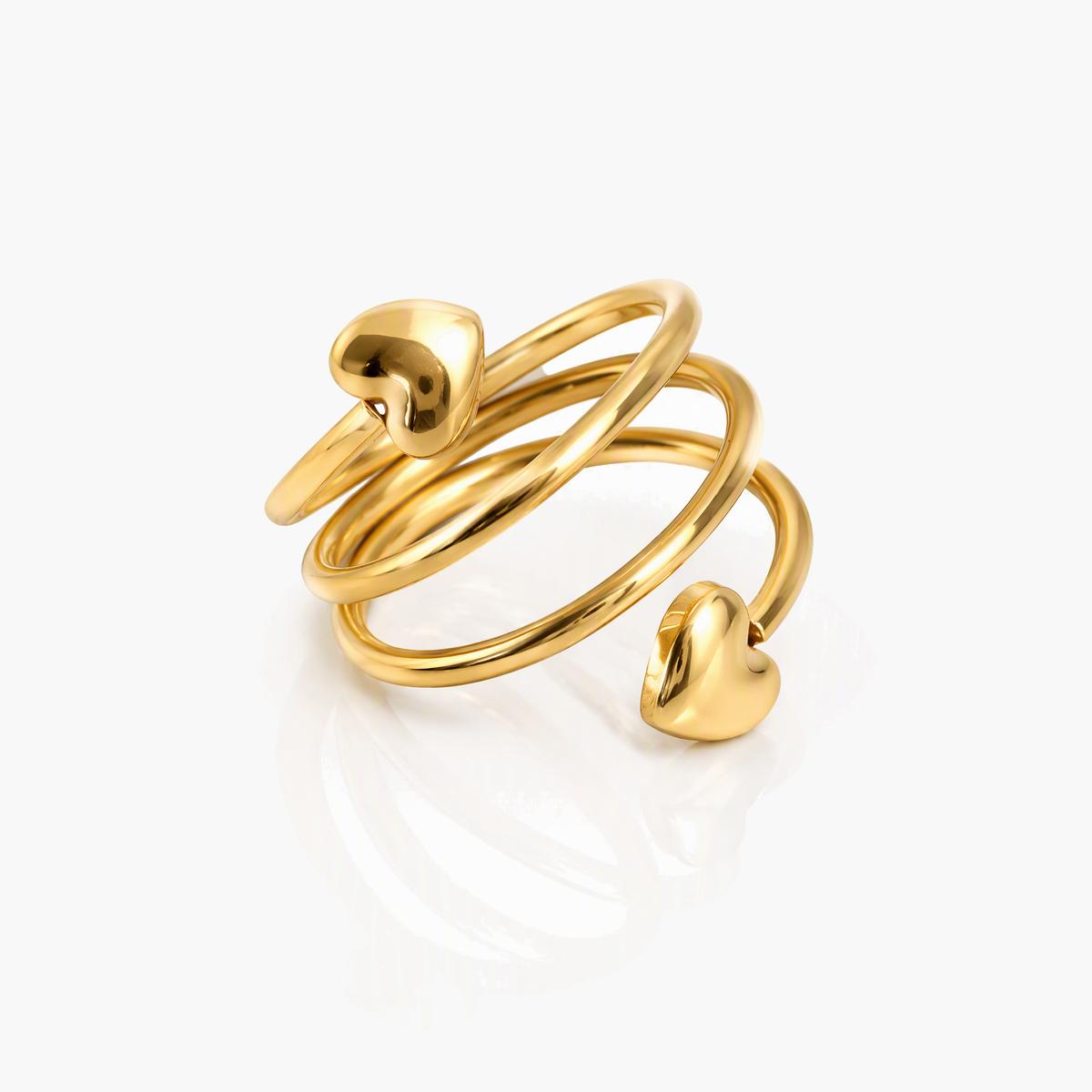 Trendy Floral Vine Wrap Ring