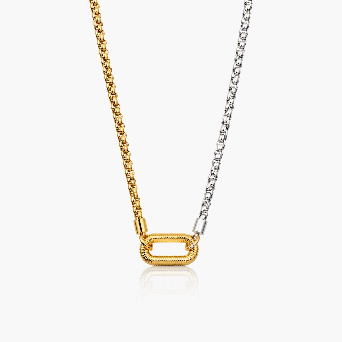 Trendy Bar Rectangle Necklace