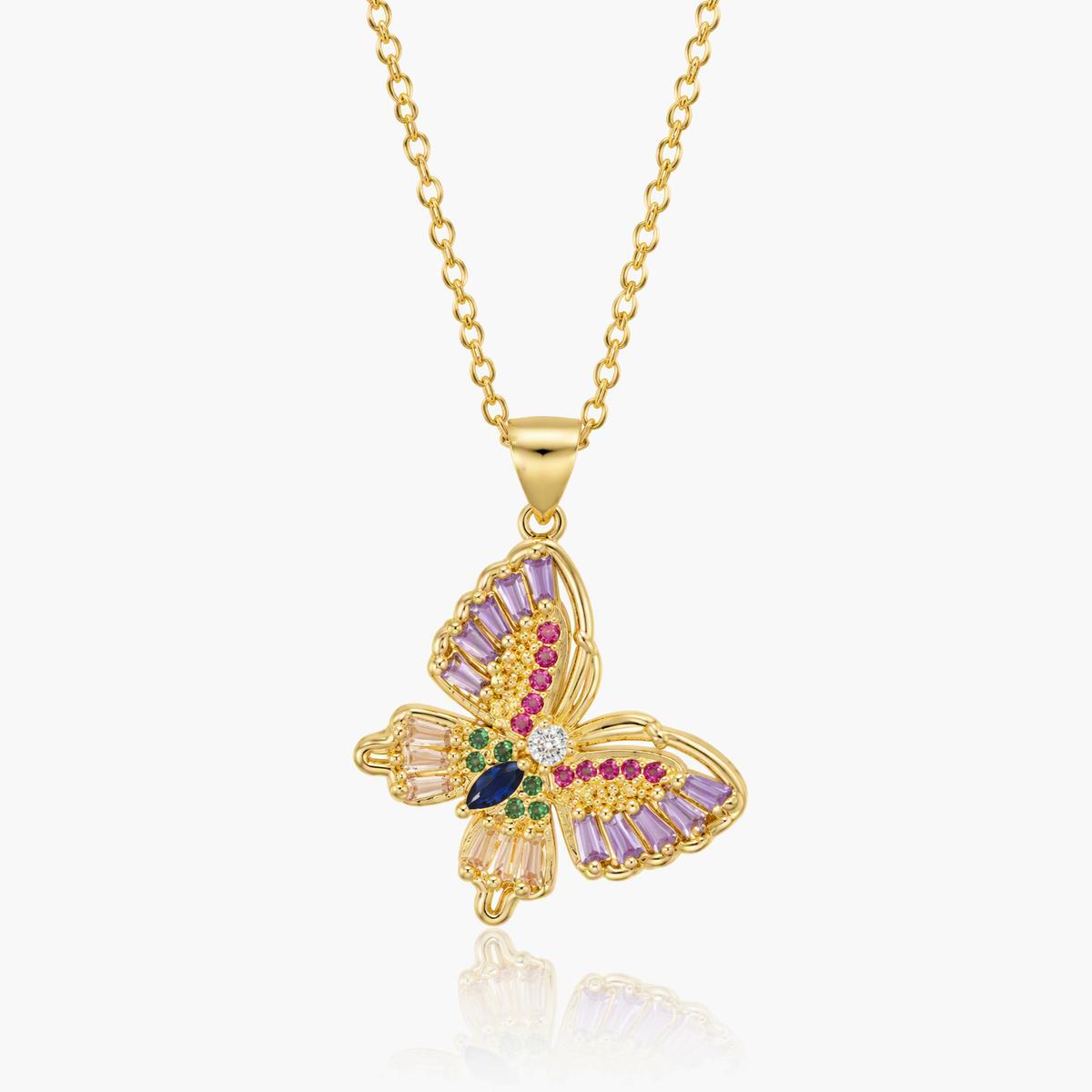 Elegant Butterfly Pendant Necklace