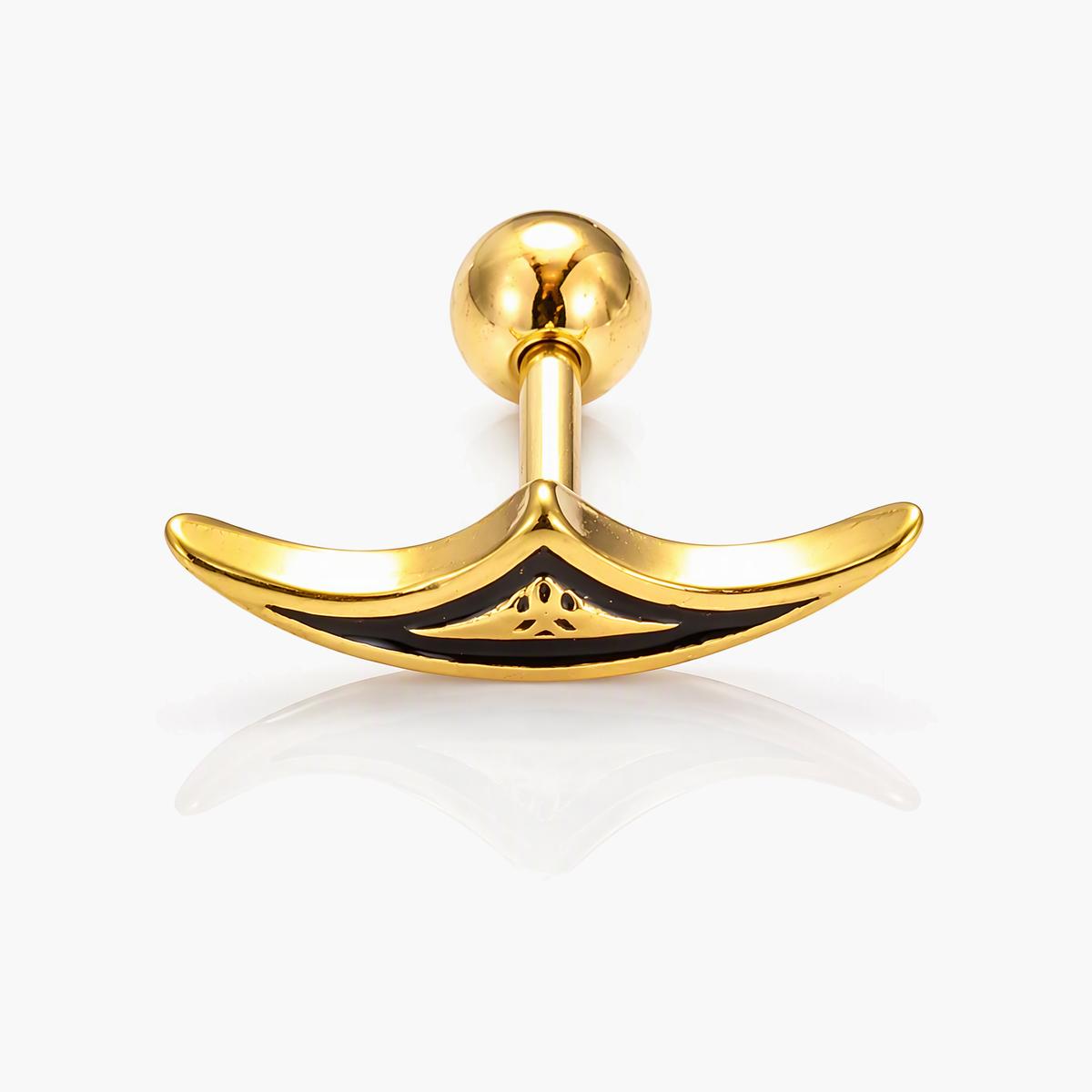 Crescent Moon Stud Earrings