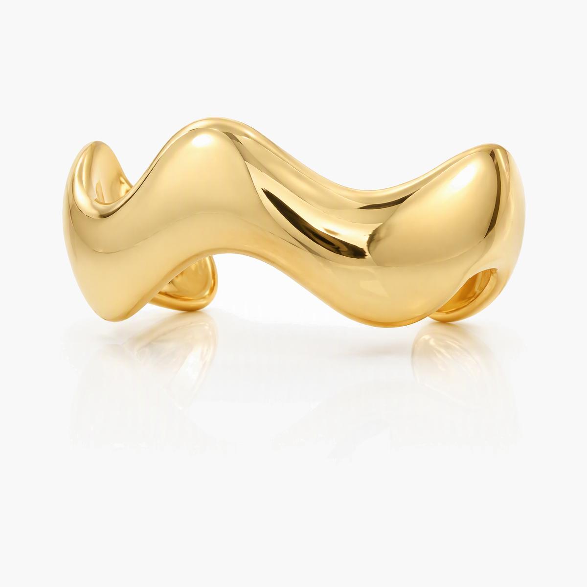 Chunky Wavy Cuff Bracelet