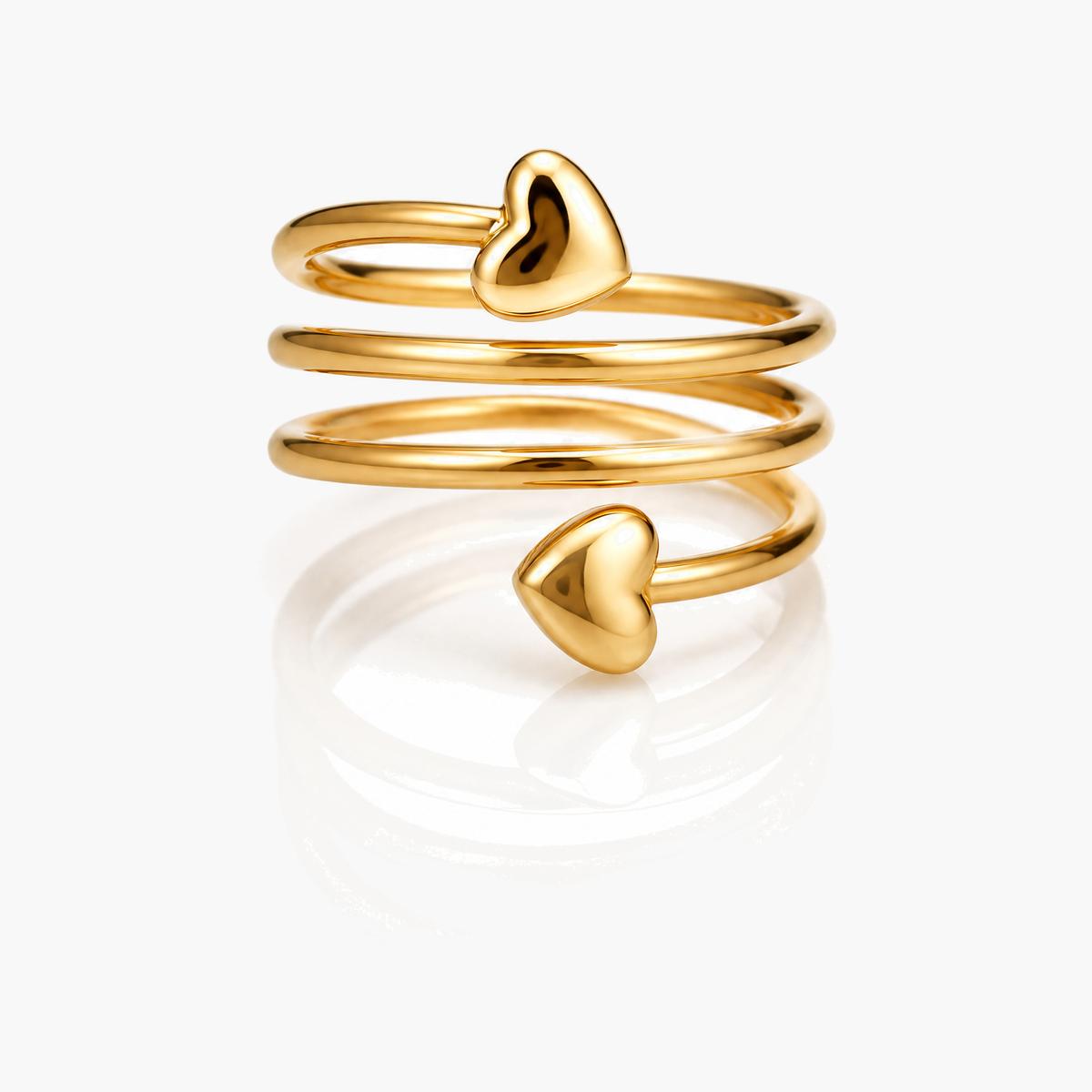 Trendy Four-Leaf Clover Ring