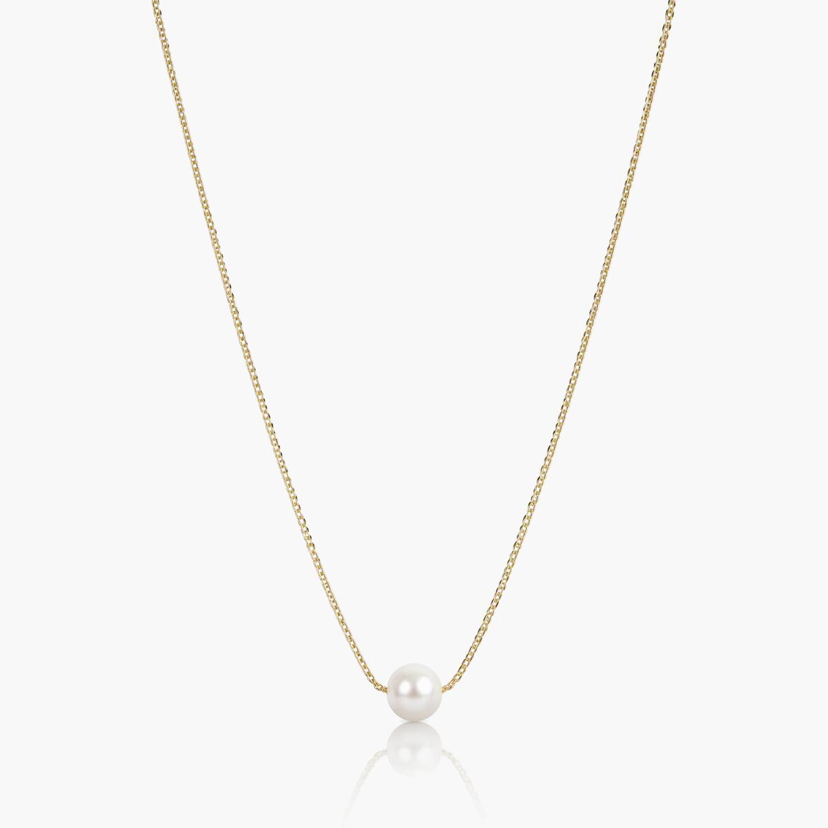 Dainty Heart & Pearl Necklace