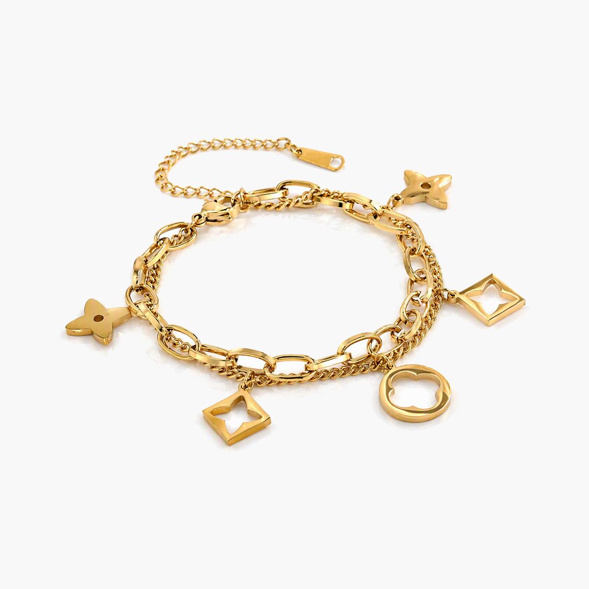 Trendy Geometric Charm Bracelet