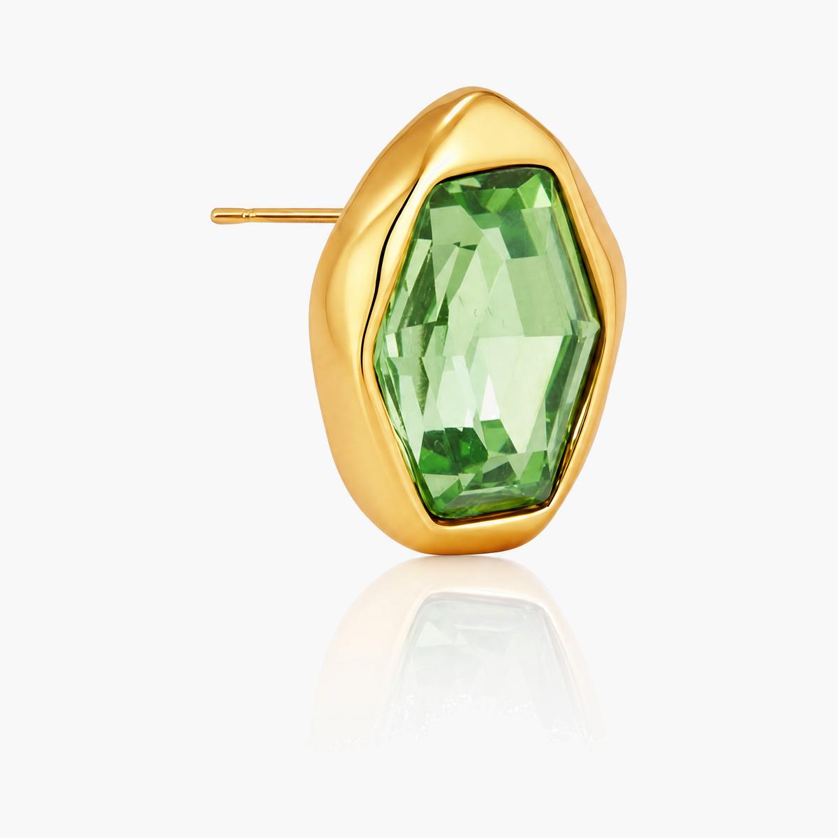 Geometric Hexagon Stud Earrings