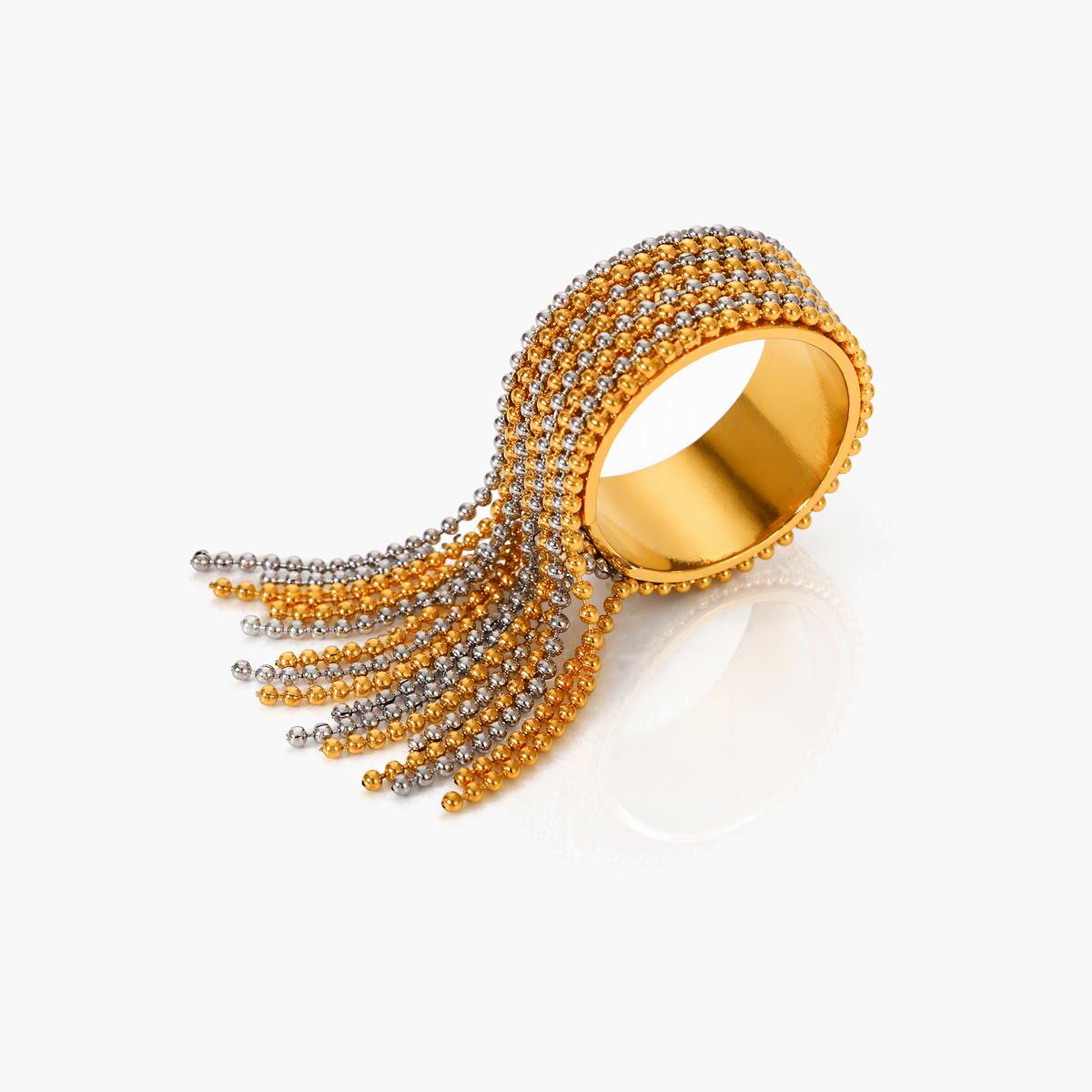 Boho Moon Star Wing Ring