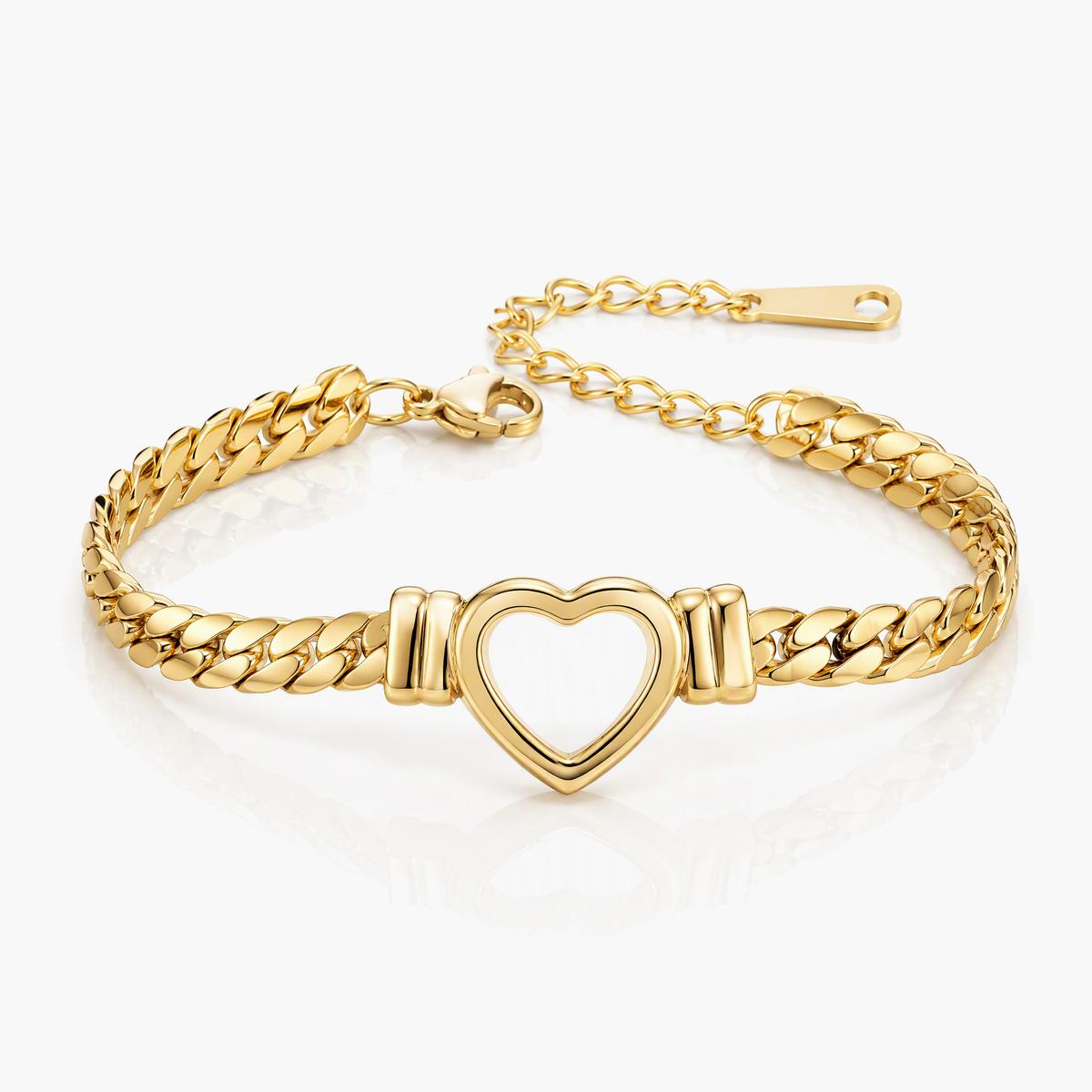 Trendy Heart Charm Bracelet