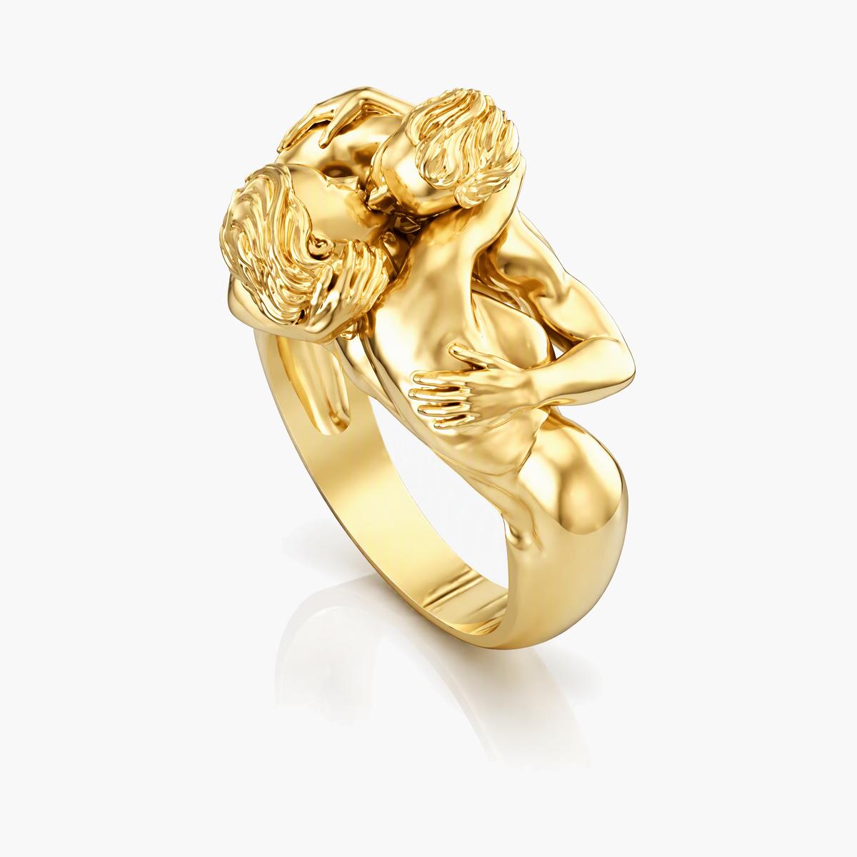 Adam and Eve Figure Ring