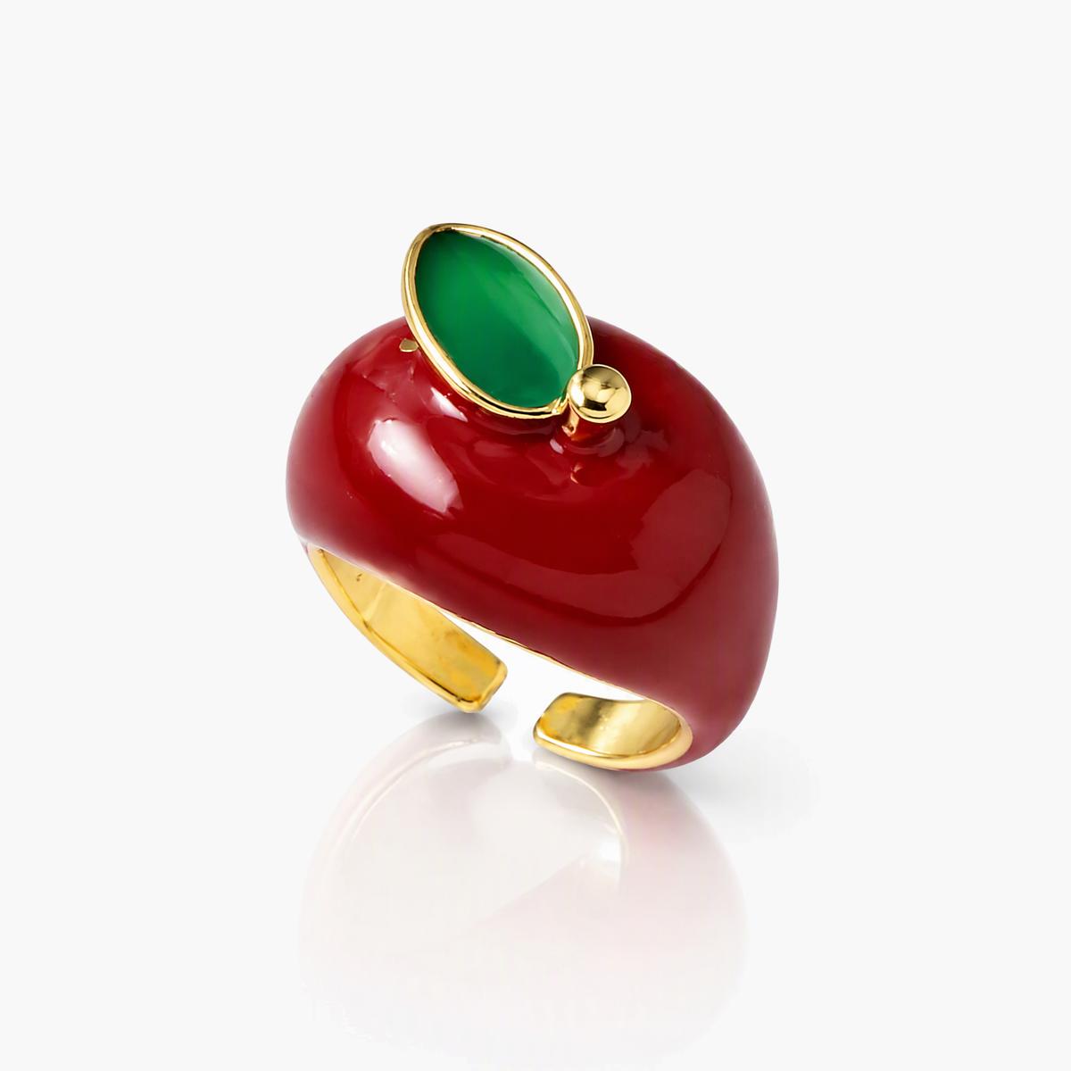 Cute Apple Shape Ring
