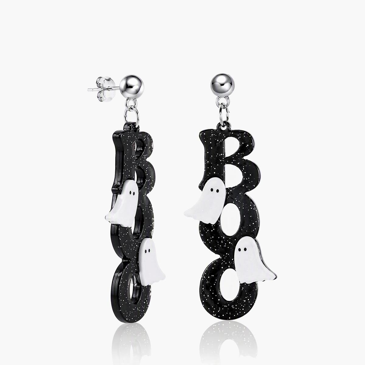 Cute Ghost Letter Drop Earrings