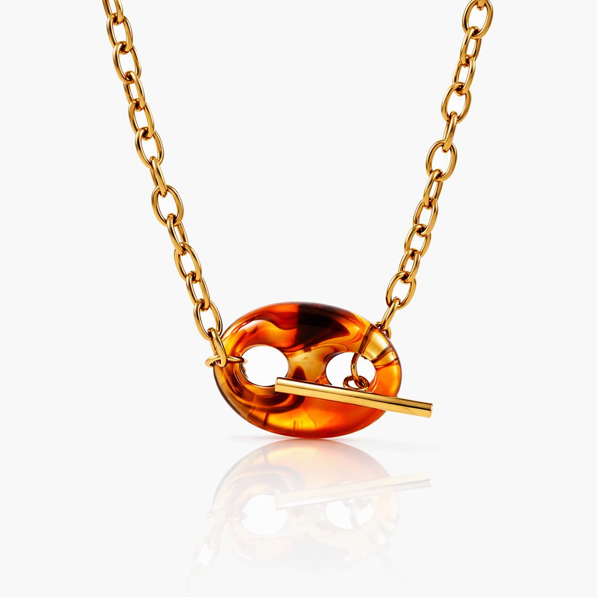 Boho Circle Bar Necklace