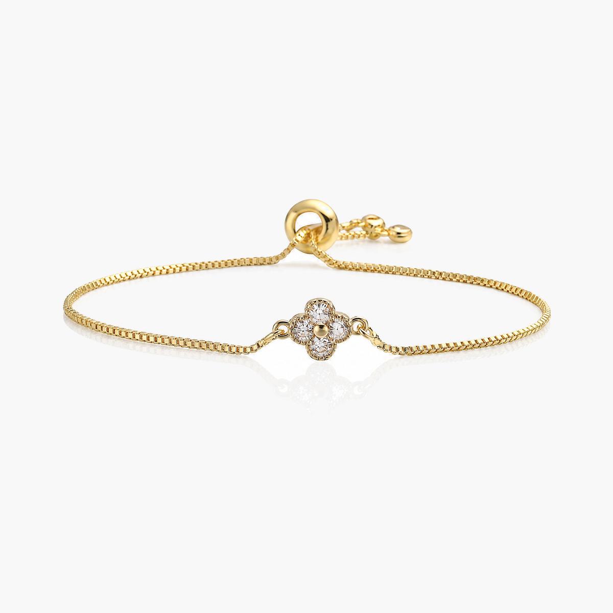 Dainty Four-Leaf Clover Bracelet