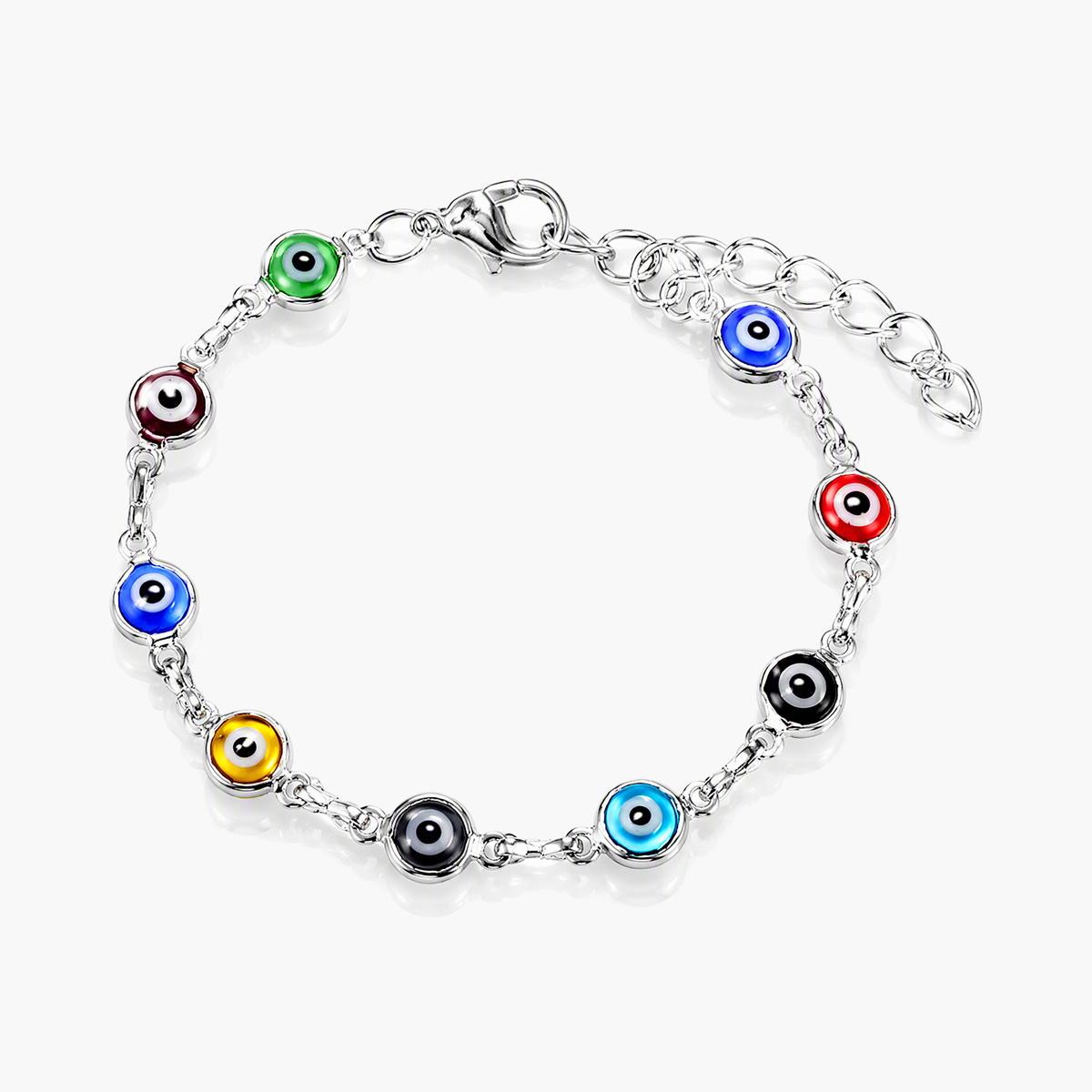 Dainty Evil Eye Charm Bracelet