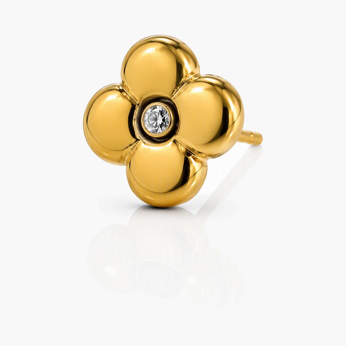 Four-Leaf Clover Stud Earrings