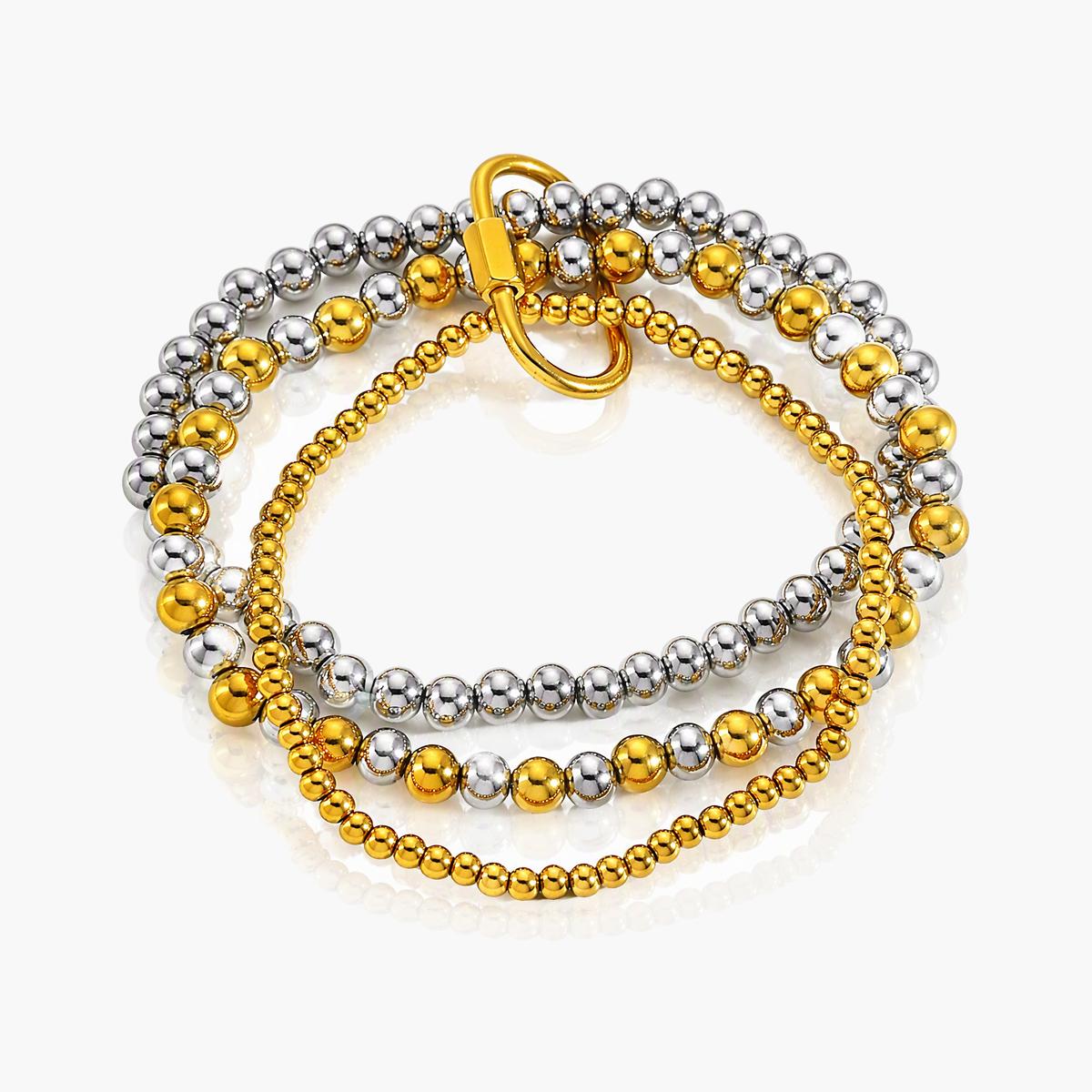 Trendy Multi-Strand Bead Bracelet
