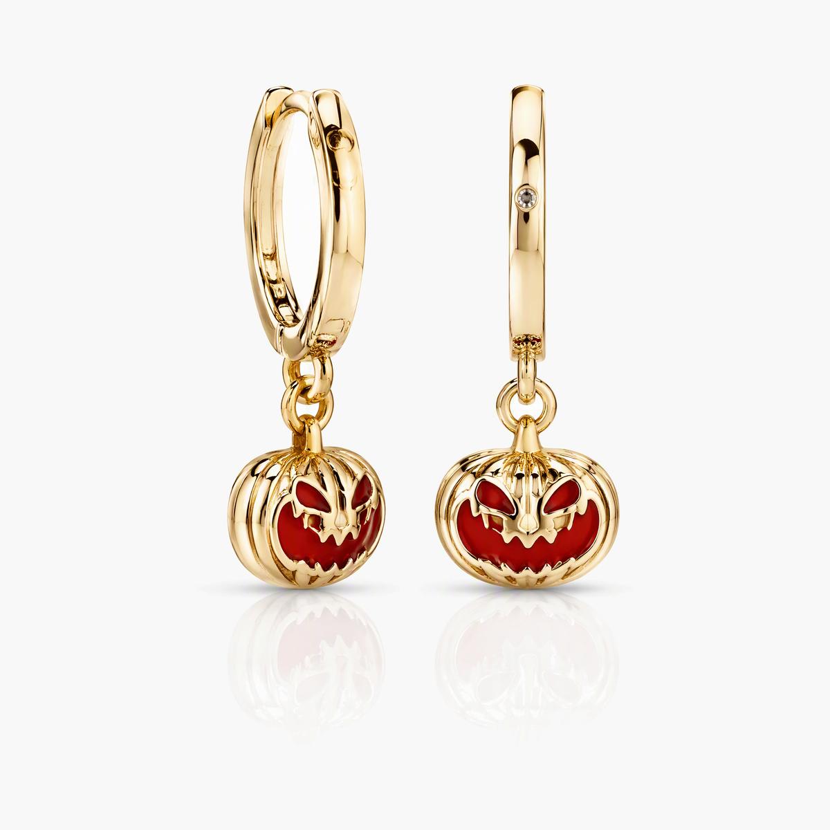 Cute Halloween Charm Huggie Earrings