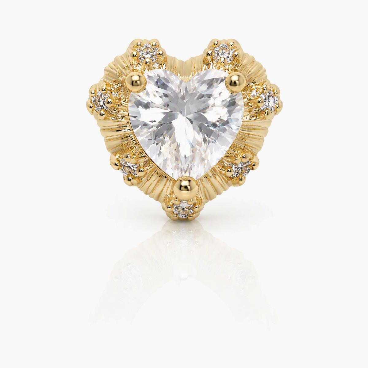 Dainty Heart Stud Earrings