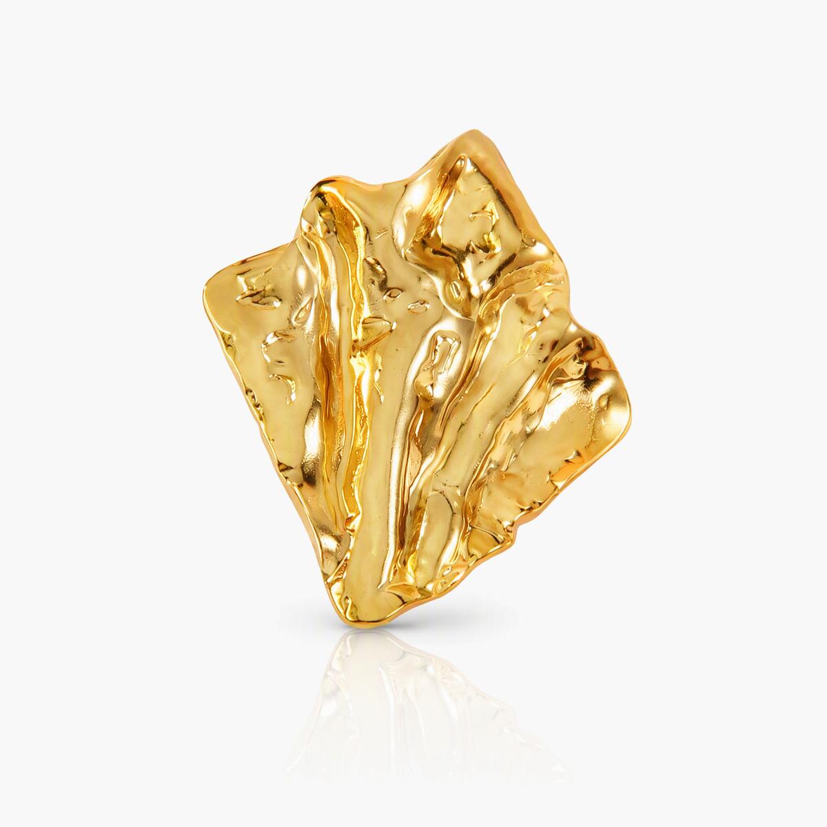 Textured Geometric Stud Earrings