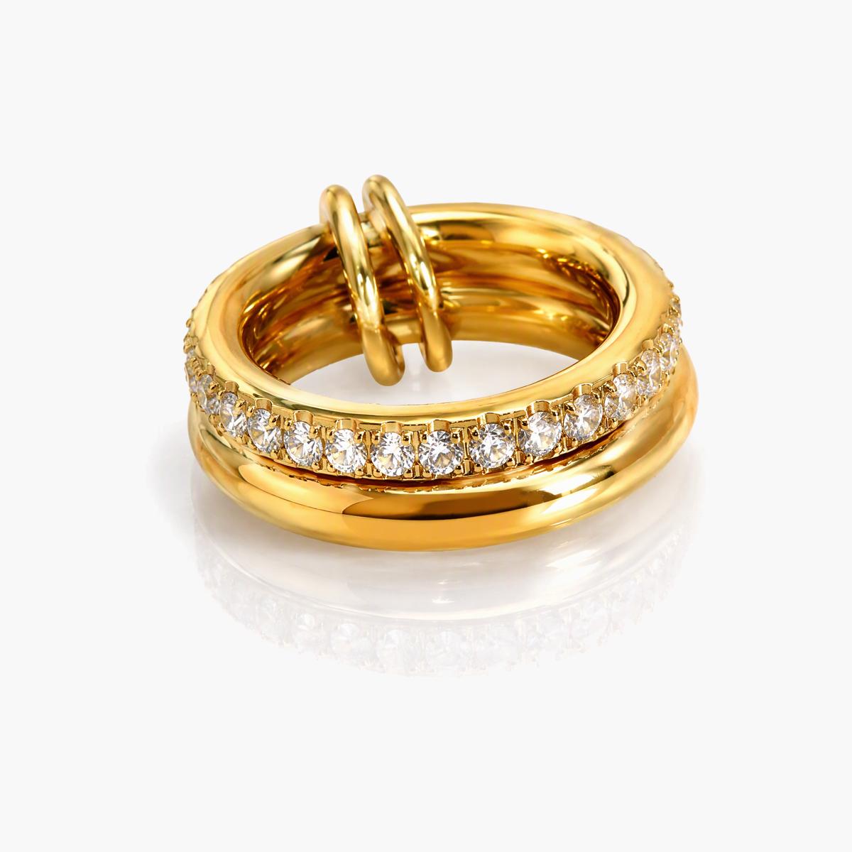 Trendy Paved Stone Ring