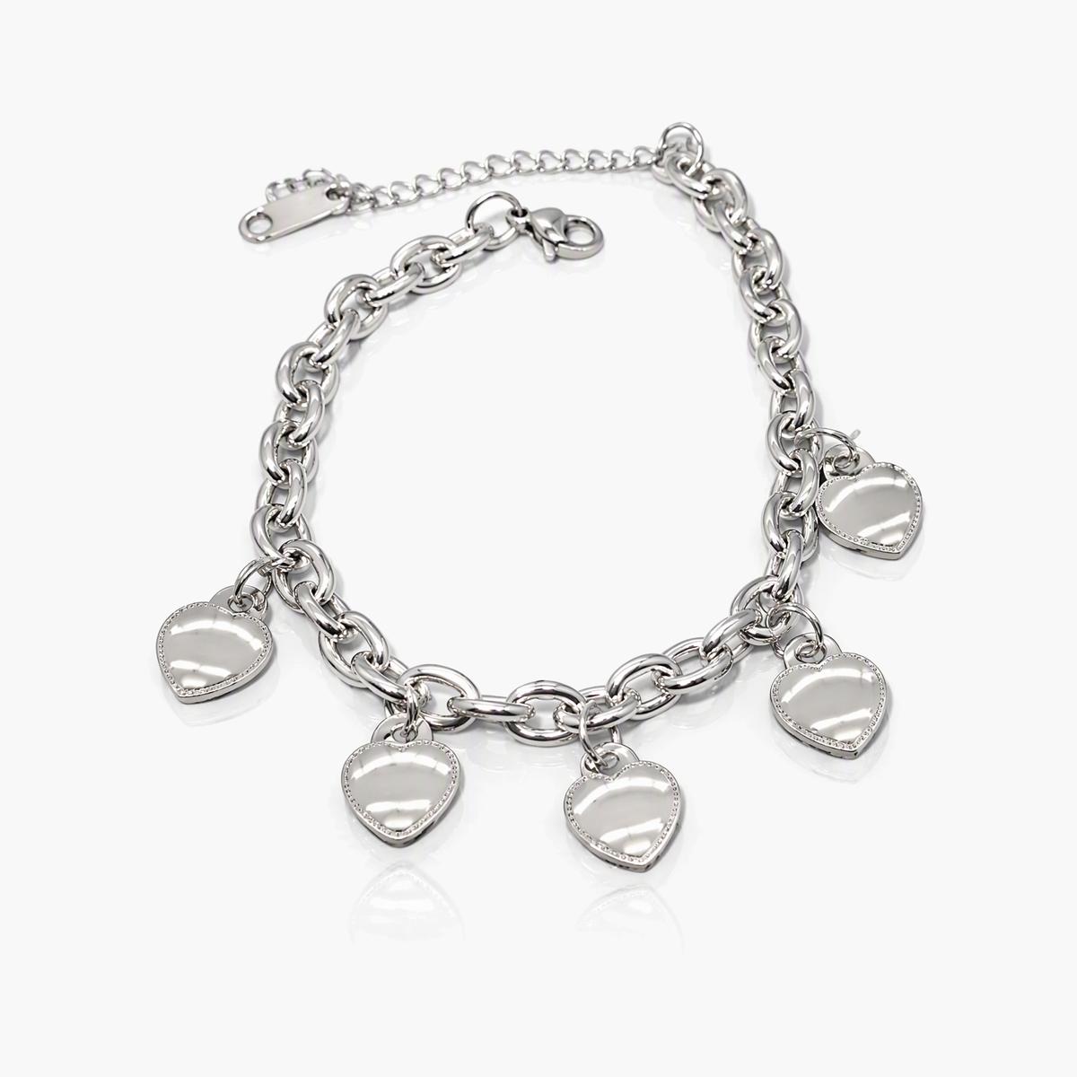Heart Charm Bracelet