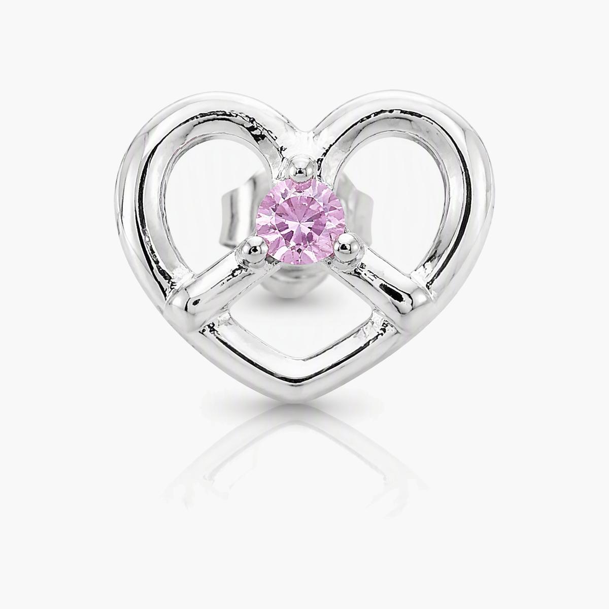 Dainty Open Heart Stud Earrings